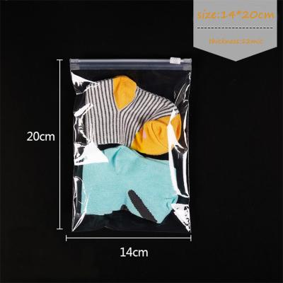 China 13 Years Factory Wholesale Recyclable Frosted Transparent Plastic Zipper Bags Clothing Cosmetics Receiving Bags en venta