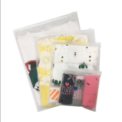 China Factory Recyclable 13 Years Zipper Bag Apparel Stain Frosted Transparent EVA Thickened Apparel Sealed Plastic Bag for sale