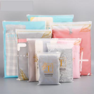 China Clear Plastic Biodegradable Garment Bags Recyclable 13 Years Factory Zipper Stain Frosted Eva Bag Can Be Printed en venta