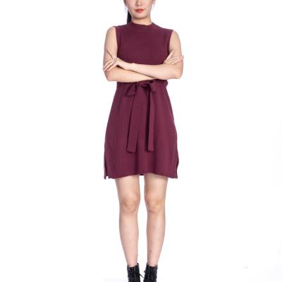 China Anti-static the most popular women's clothing oversized sweater dress with belt for sale