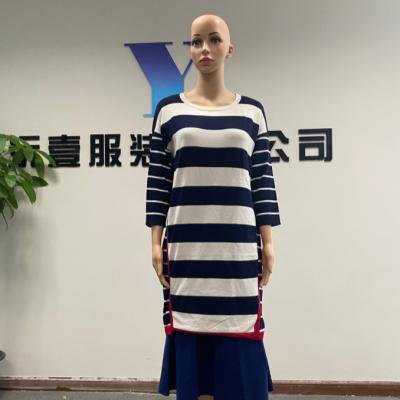 China Anti-wrinkle New Style Women Wear Large Medium Length Knitted Sweater for sale