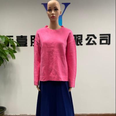 China New Factory Design Women's Fleece Crew Neck Wool Anti-wrinkle Plus Size Women's Sweaters for sale