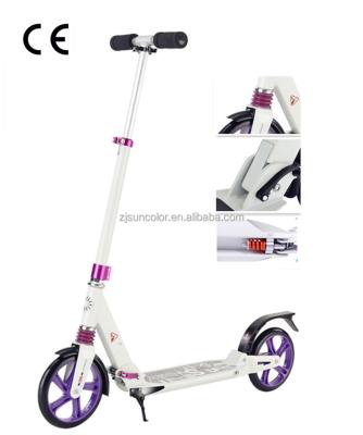 China PU Adult's Big Wheel Dual Suspension Europe Urban Kick Scooter for sale