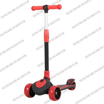 China Flash logo customized child wheel scooter kids/best PVC wheel kids scooter/hot sale widen pedal kids kick scooter for sale