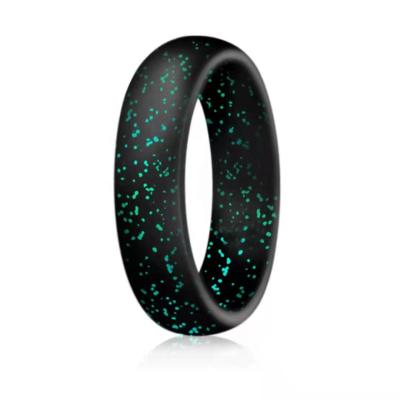 China Latest Casual / Sporty Artist Design Innovations in Leading Edge Comfort Silicone Wedding Ring Men for sale