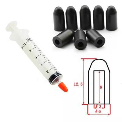 China Dustproof Soft Silicone Medical Syringe Cap Silicone Rubber Sleeve for sale