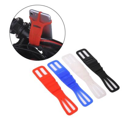 China New Elastic Universal Silicone Bicycle Motorcycle Bike Mount Mobile Phone Holder for sale