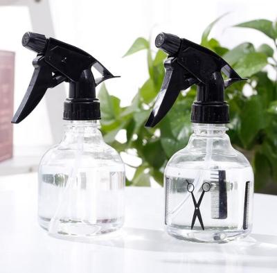 China Spray Bottle Empty Plastic Salon Hairspray Bottle With Adjustable Nozzle Black Trigger Sprayers For Hair Cutting And Hair Grooming for sale