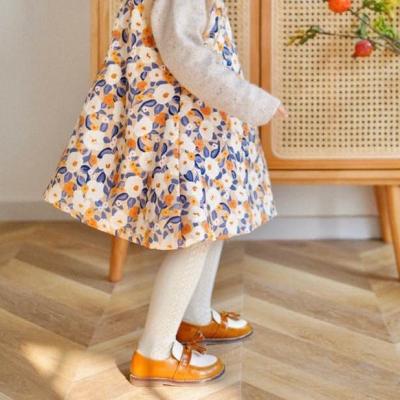 China Factory Wholesale Round Leather High Quality Tassel Comfortable Children's Shoes for sale