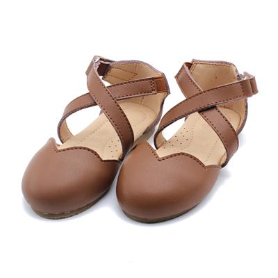 China Best-selling Round Genuine Leather Princess Shoes And Sandals Female Walking Shoes Summer New for sale