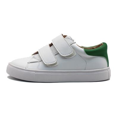 China New Wholesale OEM High Quality Round Kids Shoes Sport Running White Sneakers Genuine Leather Leather Shoes For Boys for sale