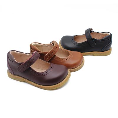 China Around 2021 hot color pure comfortable leather ballet flat sale Mary Jane children's casual dress shoes for sale