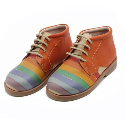 China Round Ankle Leather Non-slip Rubber Fashion Soft Unique Children's Shoes For Girls for sale