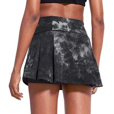 China Sidiou Group Women Sports Breathable Golf Skirt Sports Tennis Pleated Skirt Quick Dance Fitness Short Skirt Tie Dye Yoga Drying Current for sale