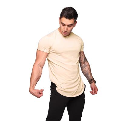 China Dropshipping Breathable Quick Dry Men's Running Top Shorts Shorts Gym Training Slim T-shirt Sports T-shirts Sporty For Men for sale