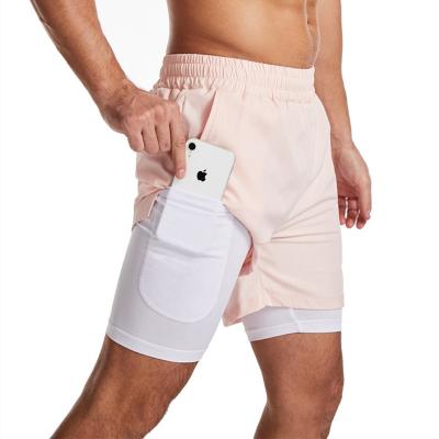 China New Anti-Wrinkle Running Sidiou Group Jogging Imperial Men's Sport Shorts Quick Dry Fitness Workout Shorts 2 In 1 Gym Shorts for sale