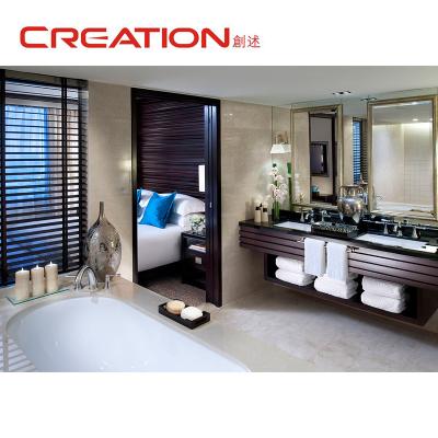 China Customized Modern Hotel Furniture Antique Used 5 Star Hotel Bathroom Vanity Furniture Set for sale