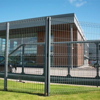 China Cost Effective Wholesale Dark Gray Power Coated Privacy Protect Panels Wire Mesh Fencing for sale