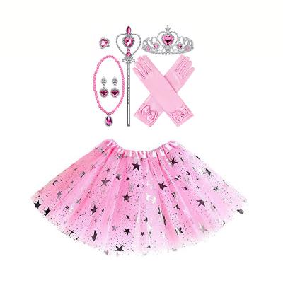 China Kid Sweet Dress Up Princess Accessory Party Favors Sets And Tutu Skirt For Girls Party Supplies for sale