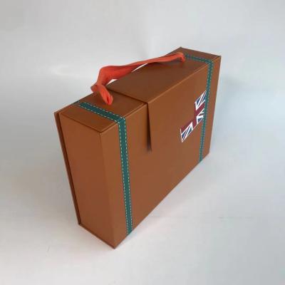 China Recycled Rigid Packaging Materials Gift Paper Box Box Suitcase Box for sale