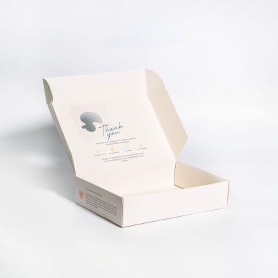 China Ad Box White Box Biodegradable Recyclable Packaging With Logo for sale