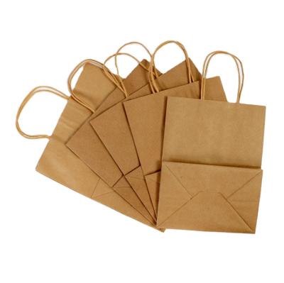 China Recyclable Custom Wholesale Paper Packaging Brown Kraft Paper Bags Food Bags for sale