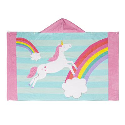 China 100% Cotton Bath Beach Towel For Children Kids Beach Towel Quick Dry Kids Hooded Towel For Kids Poncho for sale