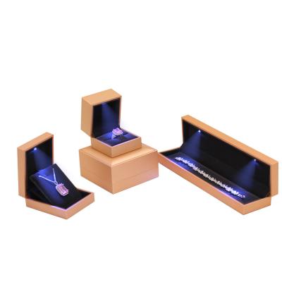 China Newest Simple Jewelry Packaging Ring Box With Led Light for sale