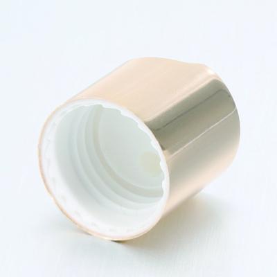 China Non puddle design 24 mouth gold qianqiu cap lotion bottle hot sale hand sanitizer hand sanitizer press cap for sale