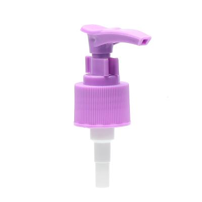 China Non Spill Newest Factory Pink 20/410 PP Material Flange Pump Press Shampoo Body Wash Clamp Pump for sale