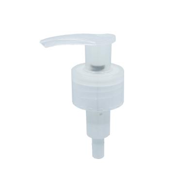 China Spill non-tender hot products switch left and right plastic transparent pump pp lotion pump push-type head for sale