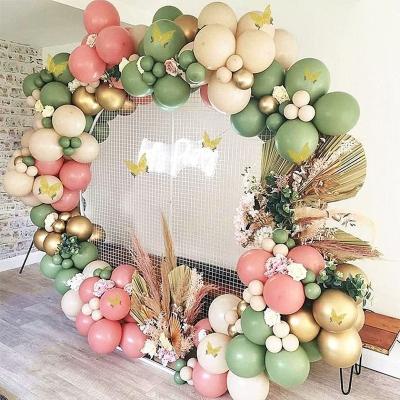 China 112PCS Latex Spring Theme Balloon Garland Kit Gold Confetti Latex Balloons Arch for Wedding, Graduation, Baby Shower, Annivesaries for sale