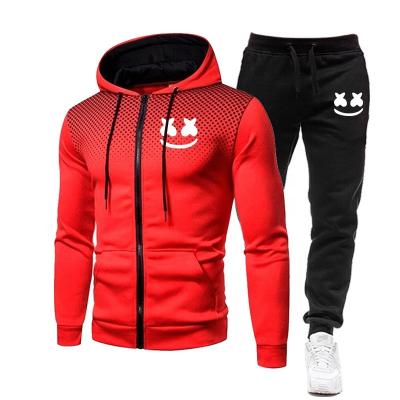 China Breathable Custom Hooded Jogging Suit Mens Sweat Track Jogging Suits With Zippers for sale