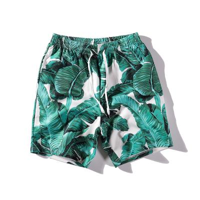 China Wholesale Custom QUICK DRY Cotton Beach Drawstring Men's Summer Casual Printed Running Shorts Breeches for sale