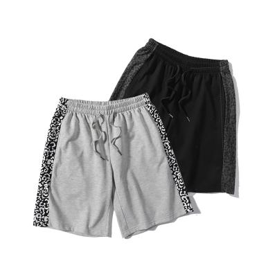 China 2022 new arrival mens jogger shorts casual QUICK DRY sports wear leopard patchwork shorts pants for sale