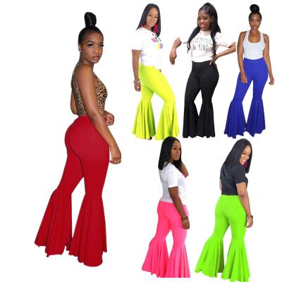 China Dropshipping Anti-wrinkle plus size soild color pants for women fashion rocket pants women casual pants for sale