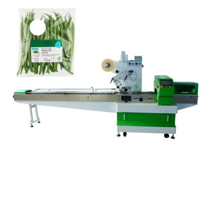 China Automatic Easy Horizontal Operation Carrot Pillow Lettuce Horizontal Cucumber Fruit Pillow Vegetable Packing Packing Machine for sale