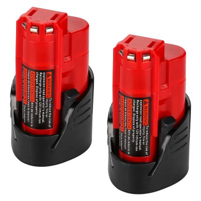 China Machine- 2 Pack Replacement Milwaukee M12 2.5ah Batteries Ship From USA Machine- 18650 Cells for sale