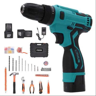 China Repair Gear Cordless Power Drill 12-21V Household Cordless Electric Rechargeable Drill for sale