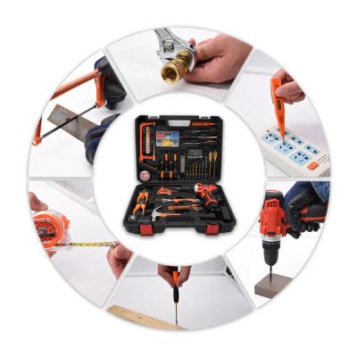 China Combination Drill Kit Rechargeable Tool Sets 108pcs 12V/16.8V/21V Household Electric Drill Cordless Hardware Lithium Battery Hand Household Drill for sale