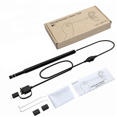 China Multifunctional HD Endoscopy Ear Visual Spoon Borescope Borescope Inspection Cleaning Camera 3-in-1 USB&Android&Type-C Waterproof/Waterproof Ear for sale