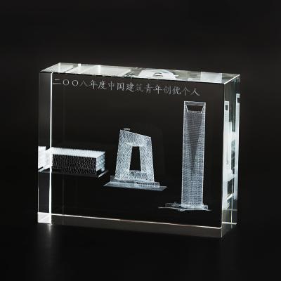 China Folk Art Production Machinery Engine Excavator Bulldozer High Quality Carving Crystal Block for sale