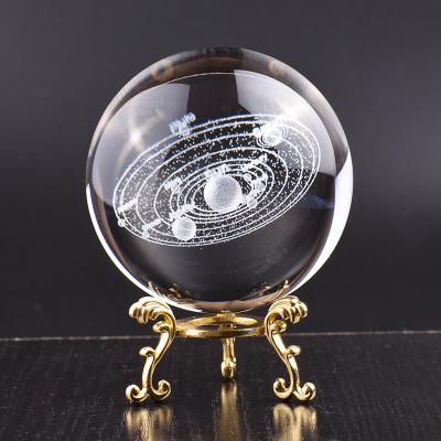 China Europe Universe Galaxy Solar System Crystal Ball Pattern Glass Sphere For Home Decoration Wedding Favor Gifts for sale