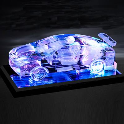 China Europe EXPO 2022 March personalized customization of creative crystal car model for sale