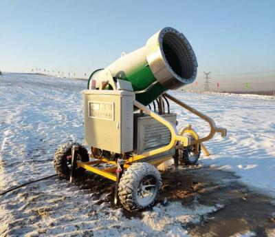 China High efficiency efficient automatic snow making airport landscape layout ski resort artificial snowfall equipment, winter crawler snow making m for sale