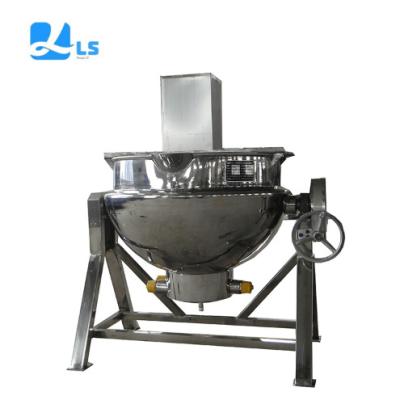 China Vertical Vegetable Processing Plant Sauce Frying Pan Sus Electromagnetic Tilting Sandwich Pot Sugar Boiling Brine Boiling And Filling Mix - Durable/Safe for sale