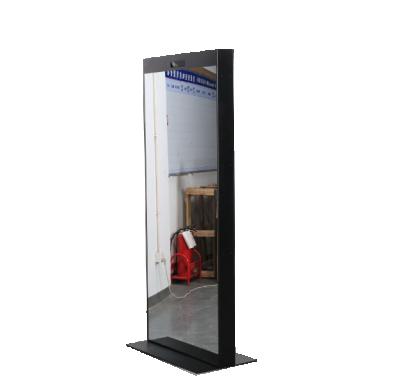 China Indoor Fitness Mirror Exercise Mirror Digital Kiosk Small Size Magic 3D Mirror Body Tracking Kiosk for sale