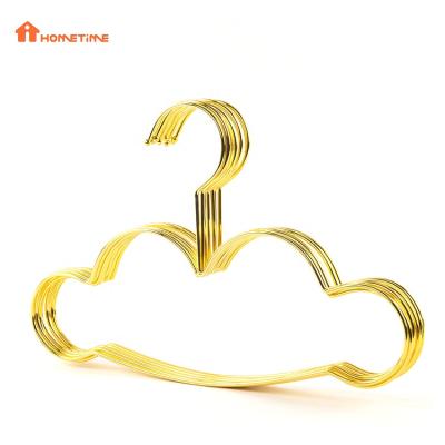 China Eclectic The Latest Creative Design Cloud Metal Wire Hanger Baby Gold Hanger for sale