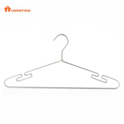 China Cheap Durable Minimalist Stainless Steel Metal Hanger Heavy Duty Laundry Wire Hanger For Suit Coat for sale