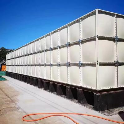 China Cube GRP FRP Plastic Panel Water Treatment Tank Grp Sectional Water Storage Tanks for sale